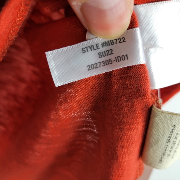 New Madewell Whisper Short Sleeve V Neck Cotton Solid Basic Tee - Picture 8 of 9